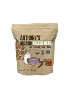 Anthony's Organic Rolled Oats, 3 lb, Gluten Free, Non GMO, Old Fashioned, Whole Grain.img
