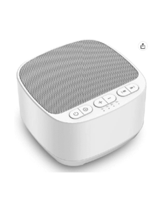 Magicteam Sleep Sound White Noise Machine with Natural Soothing Sounds and Memory Function 32 Levels of Volume Powered by AC or USB and Sleep Timer Sound Therapy for Baby Kids Adults (B-White)